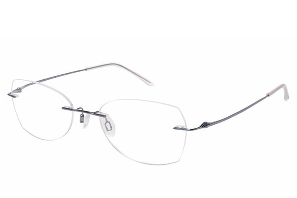  Charmant Eyeglasses TI8600 TI/8600 Titanium Rimless Chassis Optical Frame 