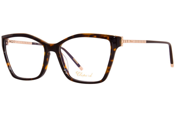  Chopard VCH321 Eyeglasses Women's Full Rim Rectangle Shape 