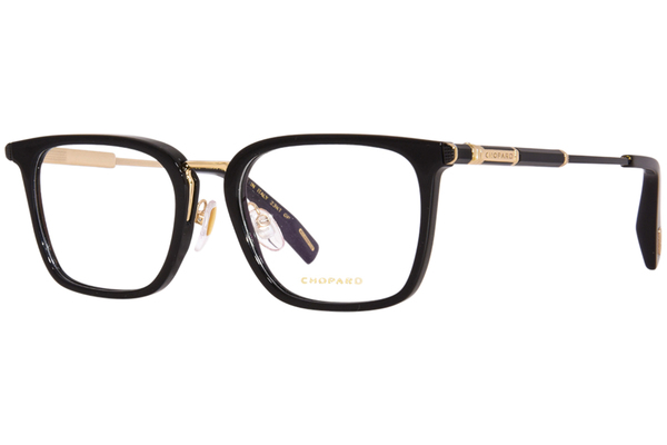  Chopard VCH328 Titanium 23KT Gold Plated Eyeglasses Men's Rectangle Shape 