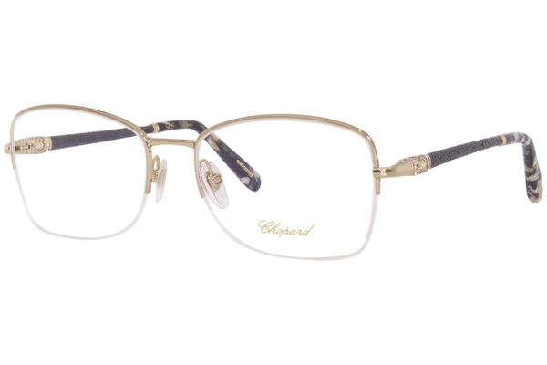  Chopard VCHC72S Eyeglasses Women's Semi Rim Square Shape 