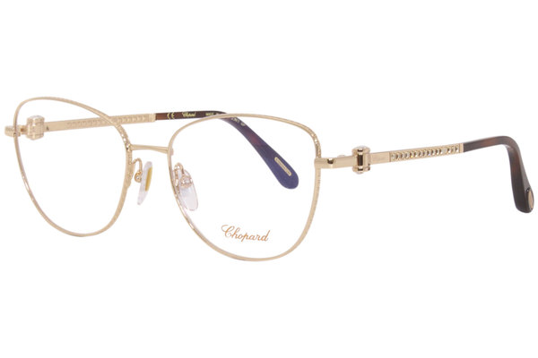  Chopard VCHF17S Eyeglasses Women's Full Rim Cat-Eye Optical Frame 