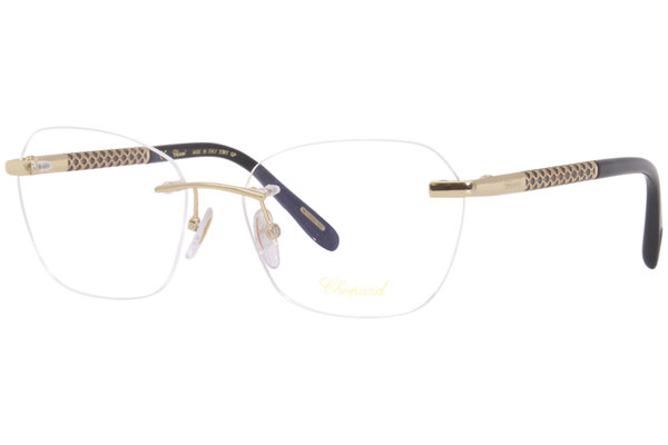  Chopard VCHF47 Eyeglasses Frame Women's Rimless Oval 