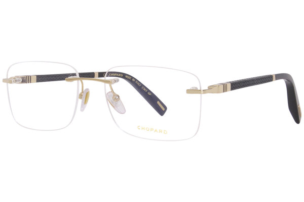  Chopard VCHF58 Eyeglasses Men's Rimless Rectangular Optical Frame 