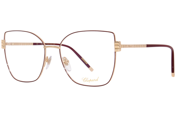  Chopard VCHG01 Eyeglasses Women's Full Rim Butterfly Shape 