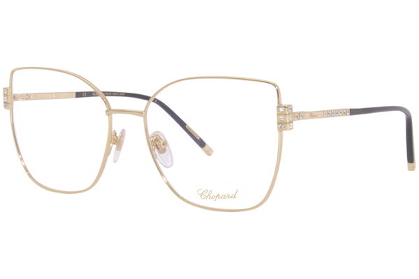  Chopard VCHG01S Eyeglasses Women's Full Rim Cat Eye 