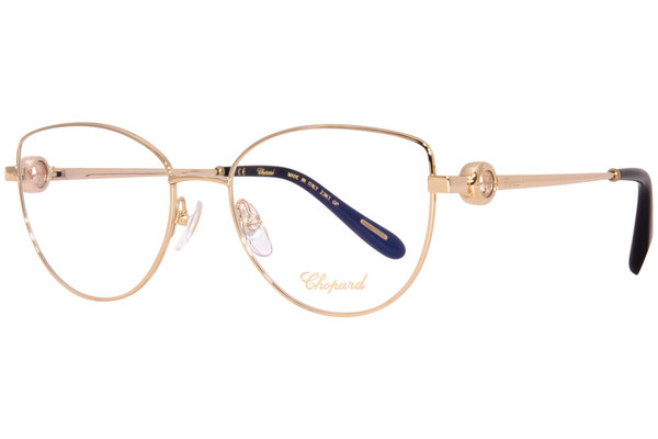  Chopard VCHG02S Eyeglasses Women's Full Rim Cat Eye 