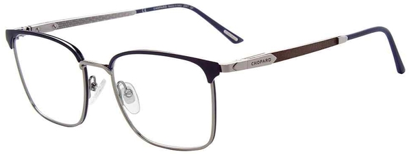  Chopard VCHG06 Titanium Eyeglasses Men's Full Rim Square Shape 