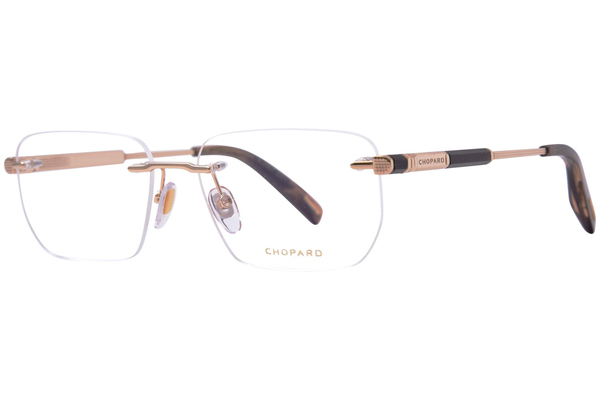 Chopard VCHG07 Eyeglasses Rimless Square Shape