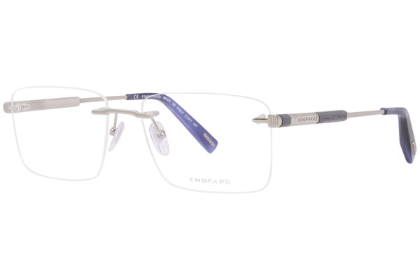 Chopard VCHG18 Eyeglasses Men's Rimless Rectangle Shape