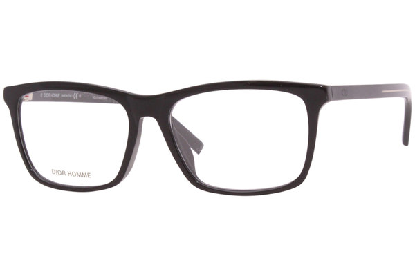  Christian Dior Blacktie261F Eyeglasses Men's Full Rim Square Optical Frame 