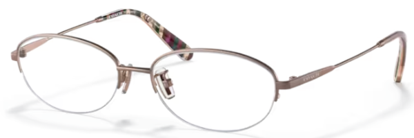  Coach HC5117D Eyeglasses Women's Semi Rim Oval Shape 