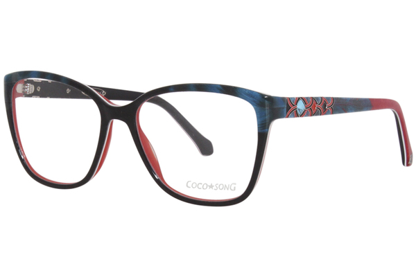 Coco Song Amazing Season CV220 Eyeglasses Women's Full Rim Cat Eye