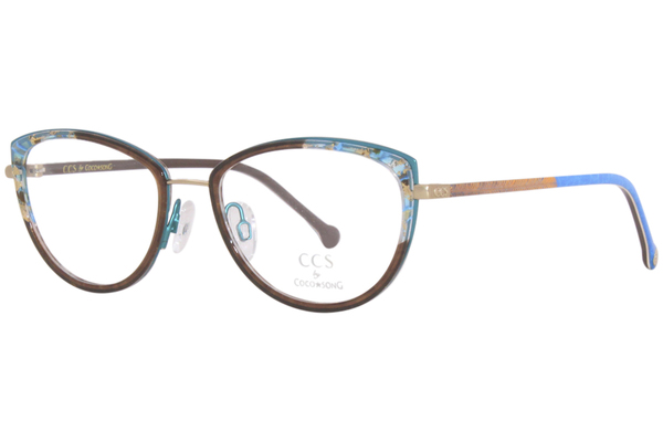  Coco Song CCS178 Eyeglasses Women's Full Rim Cat Eye 