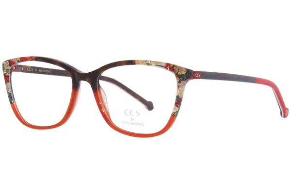  Coco Song CCS195-1 Eyeglasses Women's Full Rim Square Shape 