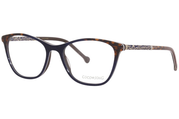  Coco Song Robot Love CV252 Eyeglasses Women's Full Rim Square Shape 