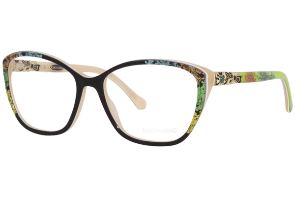  Coco Song Wrong Answer CV275 Eyeglasses Women's Full Rim Cat Eye 