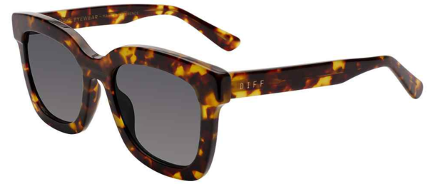  Diff SDFCRSN Sunglasses Women's Square Shape 