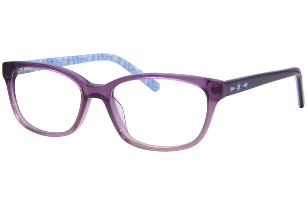  Disney Frozen FZE2 Eyeglasses Youth Kids Girl's Full Rim Cat Eye 