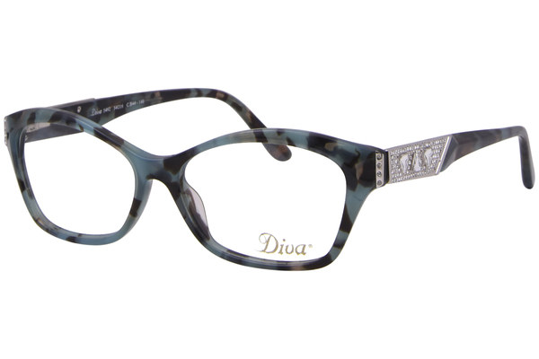  Diva 5492 Eyeglasses Women's Full Rim Cat Eye 