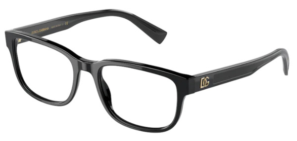  Dolce & Gabbana DG3341 Eyeglasses Men's Full Rim Rectangle Shape 