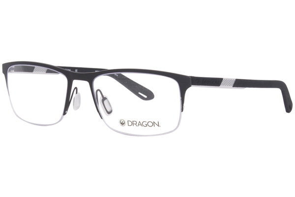  Dragon DR5008 Eyeglasses Men's Semi Rim Rectangle Shape 