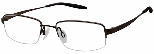 Eddie Bauer EB32022 Eyeglasses Men's Semi Rim Rectangle Shape