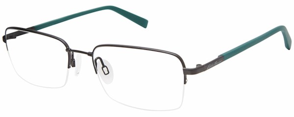  Eddie Bauer EB32035 Eyeglasses Men's Semi Rim Rectangle Shape 