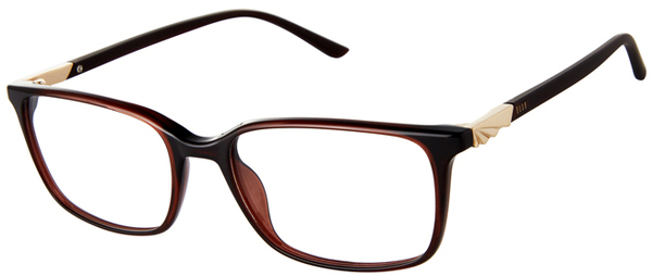 Elle 13532 Eyeglasses Women's Full Rim Square Shape