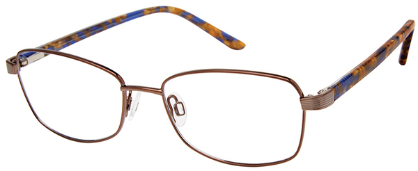 Elle 13569 Eyeglasses Women's Full Rim Rectangle Shape