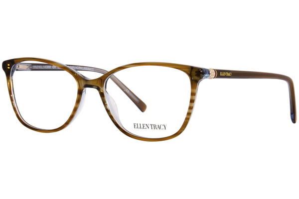 Ellen Tracy Santry Eyeglasses Women's Full Rim Square Shape