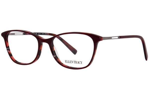  Ellen Tracy Sicily Eyeglasses Women's Full Rim Oval Shape 