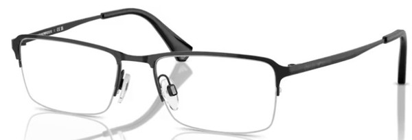  Emporio Armani EA1044TD Eyeglasses Men's Semi Rim Rectangle Shape 