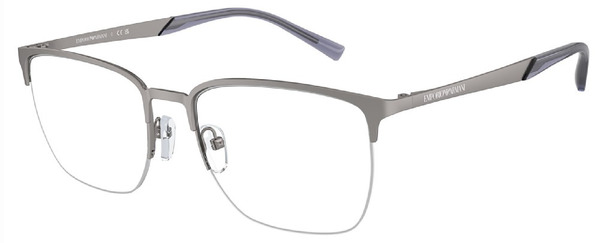  Emporio Armani EA1151 Eyeglasses Men's Semi Rim Pillow Shape 