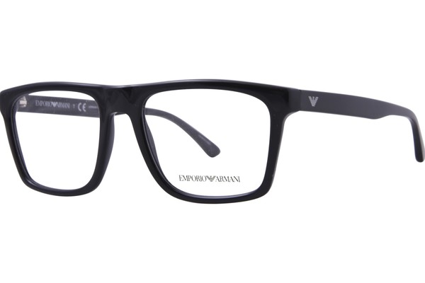  Emporio Armani EA3185 Eyeglasses Men's Full Rim Rectangle Shape 