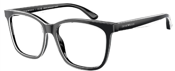  Emporio Armani EA3228 Eyeglasses Women's Full Rim Square Shape 