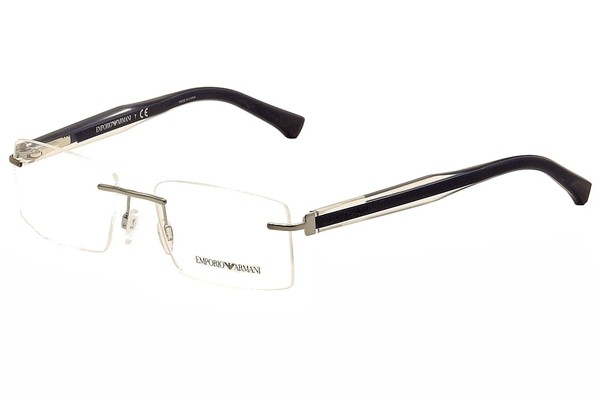  Emporio Armani Men's Eyeglasses EA1013 EA/1013 Rimless Optical Frame 