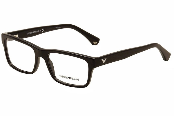 Emporio Armani Men's Eyeglasses EA3050 EA/3050 Full Rim Optical Frame |  