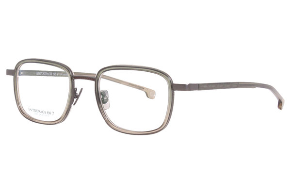  Entourage of 7 Rowan Eyeglasses Frame Men's Full Rim Square 