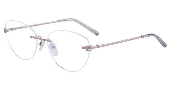 Escada VESC89 Eyeglasses Women's Rimless Cat Eye