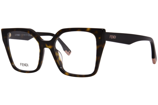  Fendi FE50002I Eyeglasses Women's Full Rim Cat Eye 