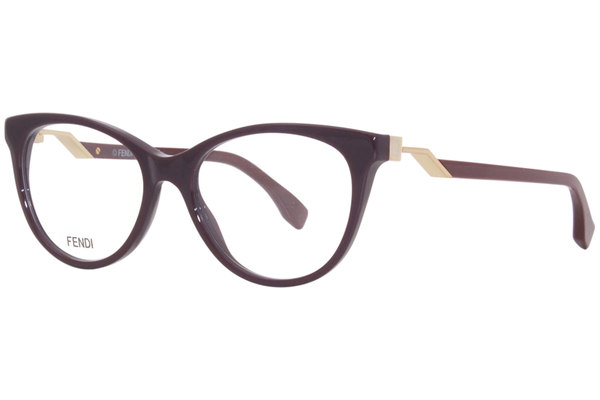 Fendi FF0201 Eyeglasses Women's Full Rim Cat Eye Optical Frame