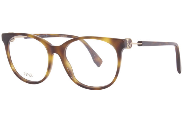  Fendi FF0393 Eyeglasses Women's Full Rim Square Shape 