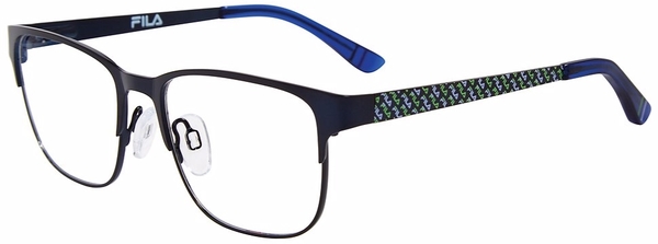  Fila VFI285 Eyeglasses Youth Kids Boy's Full Rim Square Shape 