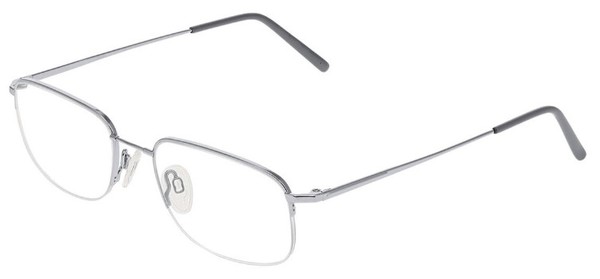  Flexon 606 Eyeglasses Men's Semi Rim Rectangle Shape 