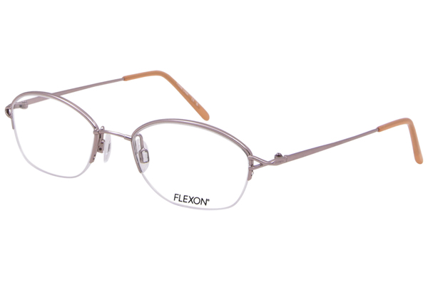 Flexon 651 Eyeglasses Women's Semi Rim Oval Shape