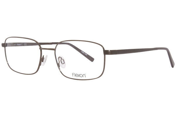  Flexon Collins 600 Eyeglasses Men's Full Rim Rectangle Shape 