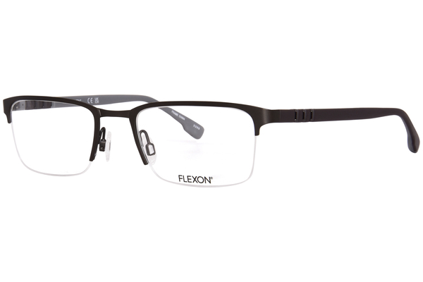  Flexon E1135 Eyeglasses Men's Semi Rim Rectangle Shape 