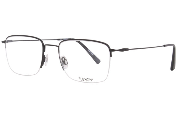  Flexon H6041 Eyeglasses Men's Semi Rim Rectangle Shape 