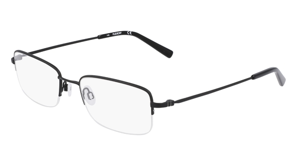  Flexon H6056 Eyeglasses Men's Semi Rim Rectangle Shape 