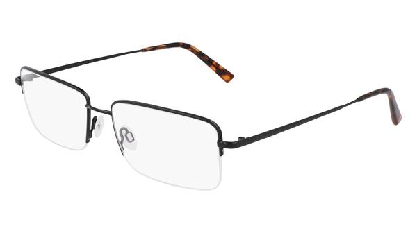 Flexon H6073 Eyeglasses Men's Semi Rim Rectangle Shape